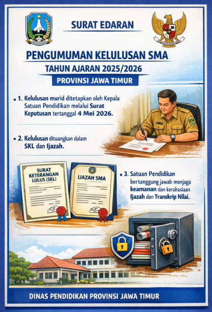 Surat Edaran Pengumuman Kelulusan SMA Tahun Ajaran 2025/2026