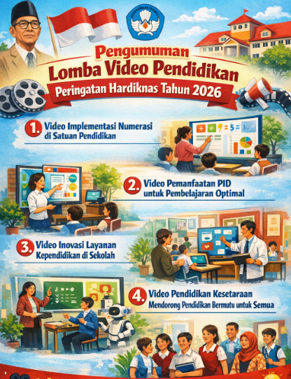 Pengumuman Lomba Video Pendidikan Peringatan Hardiknas Tahun 2026