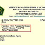 Surat Edaran Ketentuan Teknis Persiapan Pendataan PIP Tahun 2026