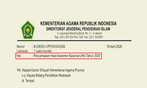 Surat Edaran Penyampaian Hasil Asesmen Nasional Tahun 2025